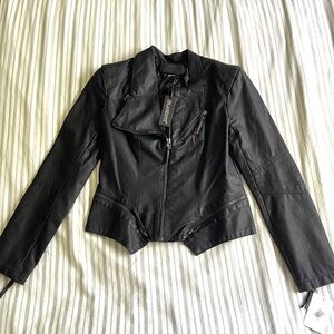 Brand new with tags Faux Leather BLANK NYC biker jacket